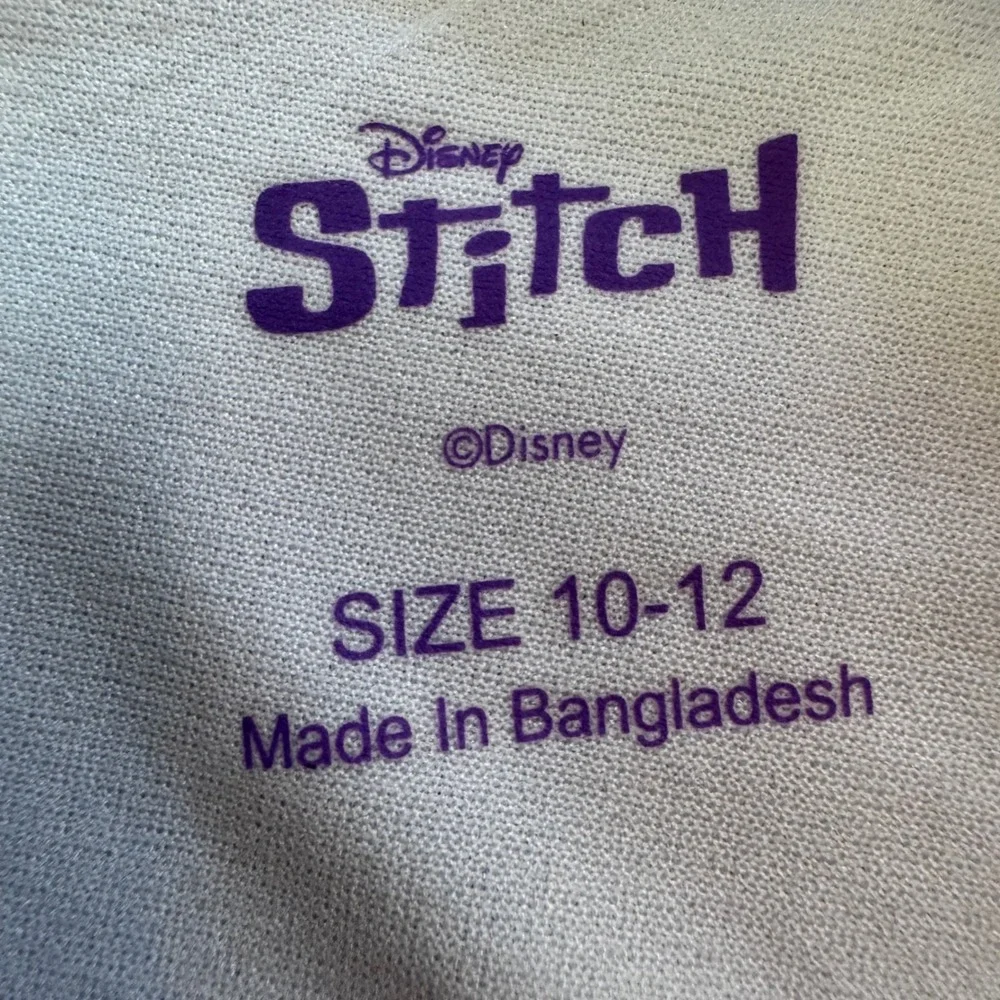 Disney Stitch Girls One Piece Swimsuit Blue Swirl Surfing UPF 50+ Size 10-12 NWT